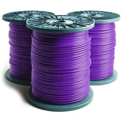 22 Gauge Insulated Stranded Purple Wire With Color Striping - Sold By The Foot